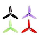 BETAFPV 16pcs HQ 3030 3-Blade Propeller 4 Color 3inch Tri-Blade Props with 1.5mm Sharps for 110X Motors Micro Quadcopter FPV ...