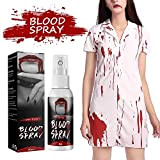 Beteligir Sangue finto spray, sangue finto per vestiti gocce di sangue per gli occhi, trucco Halloween SFX per il costume ...