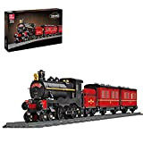 BGOOD Tecnica, locomotiva a vapore con binari, 789 mattoncini con ferrovia a vapore, modello ferroviario, compatibile con Lego Technic, 78 ...