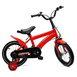 Bicicletta per bambini da 14 pollici con ruote di sostegno, unisex, 3-6 anni, per bambini, per bambini, per bambini, per ...