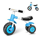 Bicicletta Senza Pedali，Bici senza pedali per bambini da 1 anno a 2 anni (10-24 mesi),Balance Bike baby,Bicicletta Equilibrio,Blu