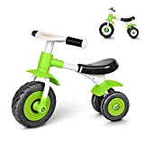 Bicicletta Senza Pedali，Bici senza pedali per bambini da 1 anno a 2 anni (10-24 mesi),Balance Bike baby,Bicicletta Equilibrio,Verde