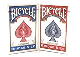 Bicycle Bridge Standard Index Playing Cards - 1 Red Deck and 1 Blue Deck by Bicycle