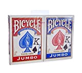 Bicycle Rider Back - Red & Blue Jumbo Index Playing Cards