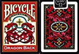 Bicycle - Set di Carte Vintage Dragon Back con Carta Gaff, Colore: Rosso [Importato da UK]