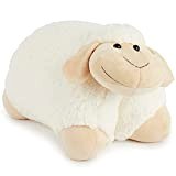 Bieco 04001319 pecore cuscino Polly e peluche in uno, di circa 45 centimetri, bianco