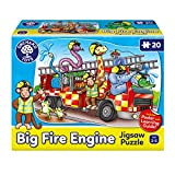Big Fire Engine - Puzzle educativo, 20 pezzi, per bambini da 2 a 5 anni
