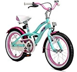 BIKESTAR Bicicletta Bambini 4-5 Anni Bici Bambino Bambina 16 Pollici Freno a Pattino e Freno a retropedale 16“ Cruiser Edition ...