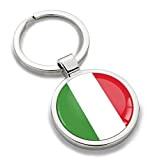 Biomar Labs® Portachiavi 3D Bandiera Nazionale d'Italia Italia Italy in Metallo, Accessorio per Uomo e Donna, Idea Regalo KK 187