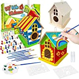 Birdhouse Kit for Kids, 3 set Super Large Birdhouse in legno Making Set - Costruisci e dipingi la tua casetta ...