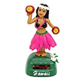biteatey - Bambola hawaiana che balla, a energia solare, bambola che scuote la testa danzando, adatta come giocattolo per cruscotto ...