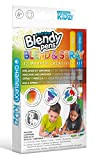 Blendy Pens Blend & Spray Set di 12 pennarelli, 6 pastelli colorati e 1 aerografo, 12 colori, set creativo per ...