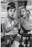 BLIJR Puzzle Classici 200 Pezzi per Adulti Audrey Hepburn e Marilyn Monroe Tattoo Jigsaw Puzzles Bambini Puzzle Giocattolo Decompressivo 200 ...