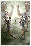 BLIJR Puzzle da 500 Pezzi in Legno Adulti Bambini Poster di Rafael Nadal Tennis Wall 8 Canvas Puzzle Giocattolo Decompressivo ...