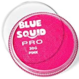 Blue Squid Pro, Pittura per il viso classica, colore rosa (30 g), professionale, a base d’acqua, confezione singola, articoli di ...