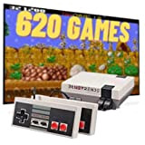 BLUETRENDS Console retrò 620 giochi inclusi, Mini console classica per videogiochi Arcade a 8 bit Giochi integrati con 2 comandi, ...
