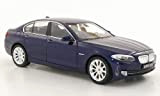 BMW 535i (F10), metallizzato-blu-scuro, modello di automobile, modello prefabbricato, Welly 1:24 Modello esclusivamente Da Collezione