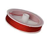 Bobina di filo di nylon 0,8 mm 1 mm e 1,5 mm Macrame braccialetto dell'amicizia Kumihimo, Red, 1.5mm (10 Meters)