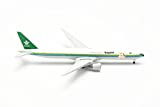 Boeing 777-300ER - Modellino di aereo Saudia, 75 anni, scala Retrojet, scala 1:500, modello aereo per collezionisti, decorazione in miniatura, ...