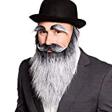Boland 01846 Barba Uomo Anziano con sopracciglia e baffi, Costume, One size, Modelli/Colori Assortiti, 1 Pezzo