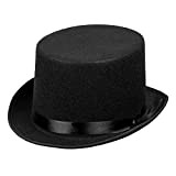Boland 04004 - Cappello Colin, cappello a cilindro nero, accessorio per gala, feste in maschera o carnevale