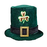 Boland-10117935 Cappello Tuba Trifoglio Irish Man St. Patrick per Adulti, Verde, Taglia Unica, 44913