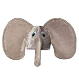 Boland 99949 - Cappello elefante in peluche, con orecchie e proboscide grigie, berretto, copricapo, carnevale, festa a tema, festa motto