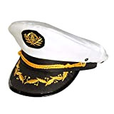 Boland- Cappello Capitano Jonah per Adulti, Bianco/Nero/Oro, Taglia Unica, 44372