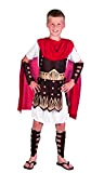 Boland - Costume da gladiatore per bambini, set con tunica, protezione per braccia e gambe, combattente, cavaliere, carnevale, festa a ...