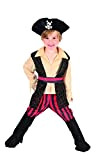 Boland- Pirata Rocco Costume Bambino, Nero/Beige/Rosso, 3-4 anni, 82238