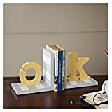 Bookend Bookshelf European-Style Wooden Letter Bookend Children's Study Model Room Creative Book Stand Art Bookend Bookends