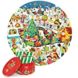 Boppi - 150 puzzle di Natale per bambini - Puzzle rotondi di Natale per bambini per 5+ anni - Biglietto ...
