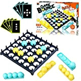 Bounce Off Game, Bounce Off Party Game,ping -Pong Challenge Game,family Bouncing Balls Board Game with Pattern Challenge for Party,with 16 ...