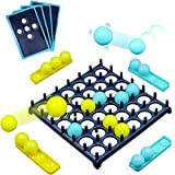 Bounce Off Party Game/Bounce Off Game,Ping Pong Bouncing Balls Interactive Desktop Board Game Pattern Challenge Family,with 16 Balls and 9 ...