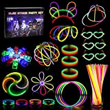 Braccialetti Luminosi Fluorescenti, 238 Pezzi Bastoncini Luminosi e Collana 7 Colori Glow Stick per Feste Bambini Adulti Decorazione per Fluo ...