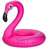 BRAMBLE! Fenicottero Rosa Gonfiabile Grande, 116x96cm - Gommone Flamingo