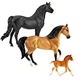 Breyer Cavalli Serie libertà Famiglia Mustang Spagnola, Set di 3 Cavalli , Giocattolo per Cavalli , Scala 1:12 , Giocattolo ...