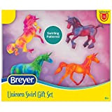 Breyer Horses Stablemates Unicorn Swirl Gift Set , 4 Set Di Unicorni , Scala 1:32 , 3,75" X 2,5" , ...
