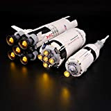 BRIKSMAX Kit di Illuminazione a LED per Lego Ideas S.P.A. NASA Apollo 11 Saturn-V, Compatibile con Il Modello Lego 21309 ...