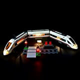 BRIKSMAX Treno Passeggeri Alta velocità Kit di Illuminazione a LED- Compatibile con Il Modello Lego 60051 Mattoncini da Costruzioni - ...