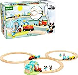 Brio, Set treno in legno con ferrovia, binari e personaggi, Mickey Mouse Disney, Per bambini a partire dai 3 anni, ...