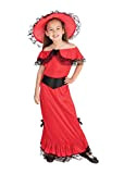 Bristol Novelty - Costume Scarlet O'Hara, età 7 – 9 anni, taglia L