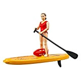 Bruder Bworld 62785 - Bworld Life Guard con Stand up Paddle, galleggiante di salvataggio con Boje e Paddleboard galleggiante con ...