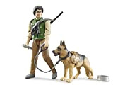 bruder- bWorld Forest Ranger with Dog And Equipment, 62660