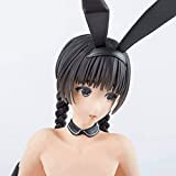 BRUGUI Figura Ecchi -Momoko Uzuki- 1/4 Bunny Ver. Vestiti Staccabili Ragazza Carina e Carina con trecce in Piedi Figura Anime ...