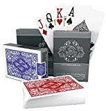 Bullets Playing Cards Carte Poker Professionali Plastificate Impermeabili Pacco Doppio Quatto Segni sugli Angoli – Carte Jumbo Index Deluxe – ...