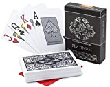 Bullets Playing Cards Platinum con due angoli - Giochi di carte deluxe con indice Jumbo - Carte da gioco professionali ...