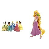 Bullyland 13260 - Set di statuine da gioco principesse Disney, Belle, Jasmin, Aurora, Tiana e Cenerentola, in confezione regalo & ...