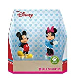 Bullyland 15077 - Set di statuine da gioco, Walt Disney Mickey Valentine, con Topolino e Minnie, decorate a mano, senza ...