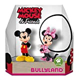 Bullyland 15083 - Set di figure di gioco, Disney Mickey e Minnie in confezione regalo, 2 pezzi, figure dipinte a ...